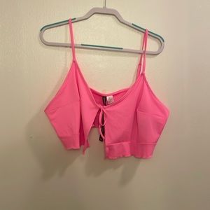 Pink crop top